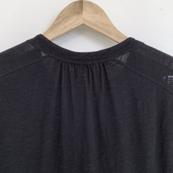 GAP Cotton Split-neck muscle tee Large Black - Picture 3 of 8